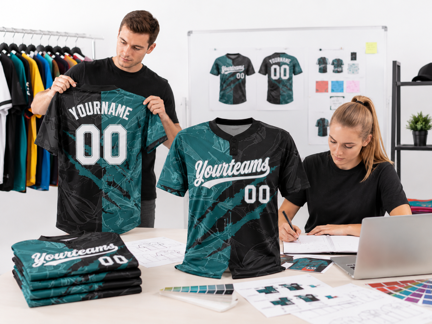Custom jersey design and teamwear